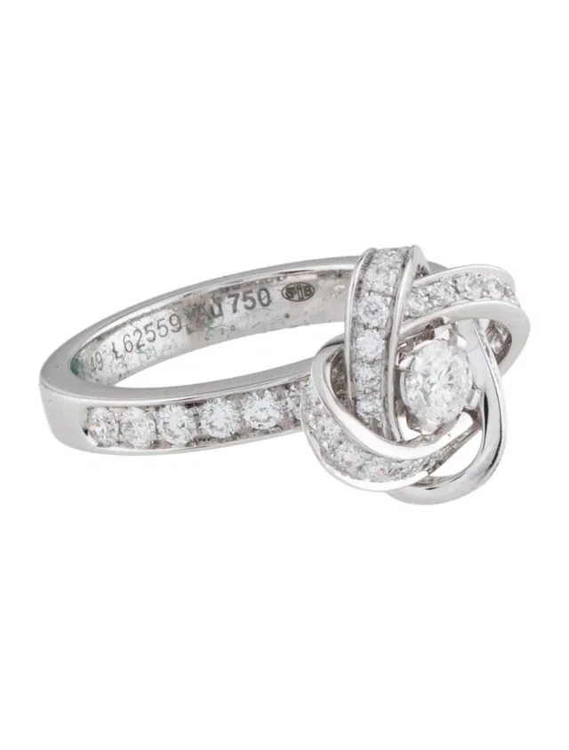 Boucheron 18K Diamond Pivoine Engagement Ring in multicolor from The RealReal