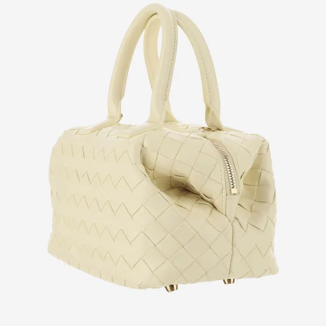 Bottega Veneta Mini Bauletto Top Handle Bag — Yellow Leather in Yellow Leather from HEWI