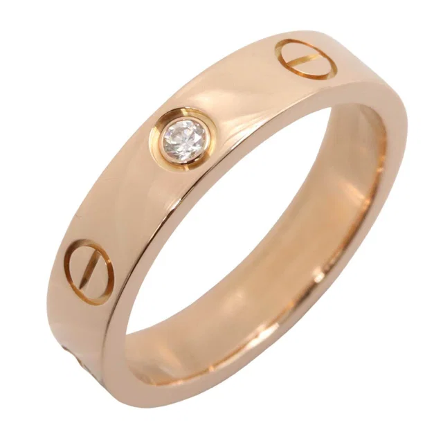 Cartier Mini Love Ring Au750 Diamond Ring Size 49 from LuxUness