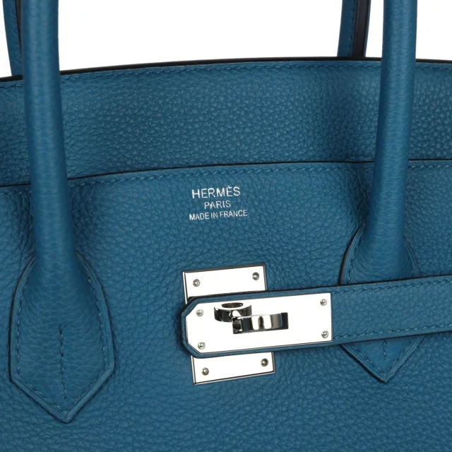 Hermès Birkin 35 Cobalt Togo Palladium Hardware in Togo leather from Madison Avenue Couture, photo 7 of 9