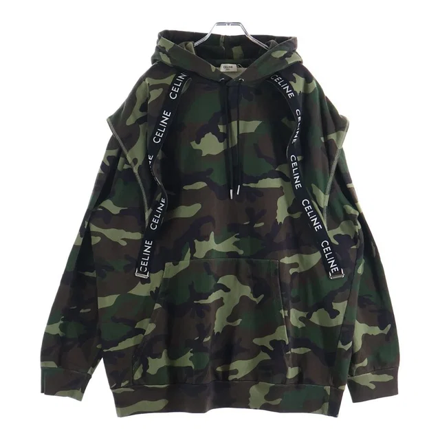 Celine Bands Hoodie Camouflage Pullover from The Reluxe