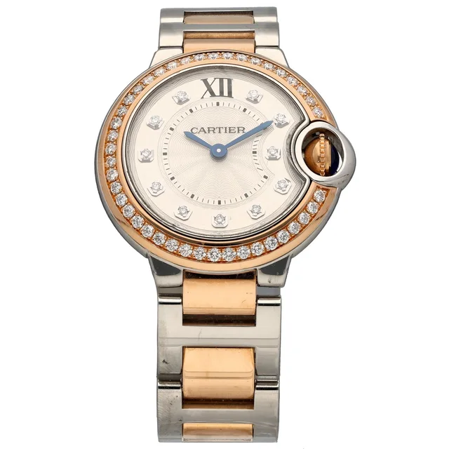 Cartier Ballon Bleu W3BB0025 28mm Bi-Colour Watch in Blue from H&T