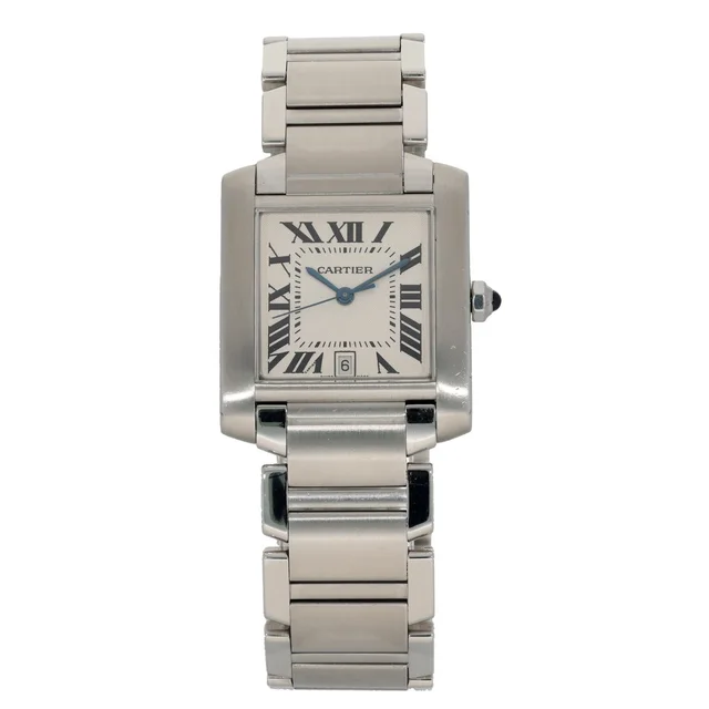 Cartier Tank Francaise W51002Q3 27mm Stainless Steel Watch from H&T