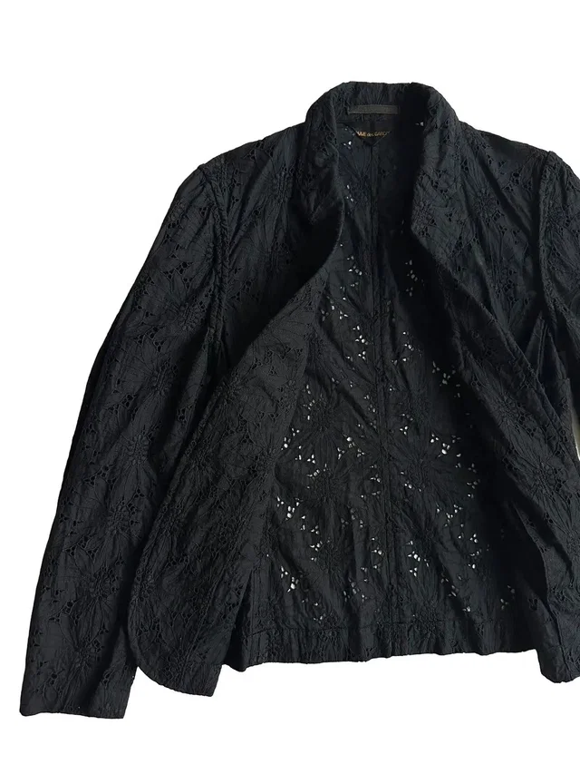Comme des Garçons 99ss Cutout Jacket/I in black from Grailed