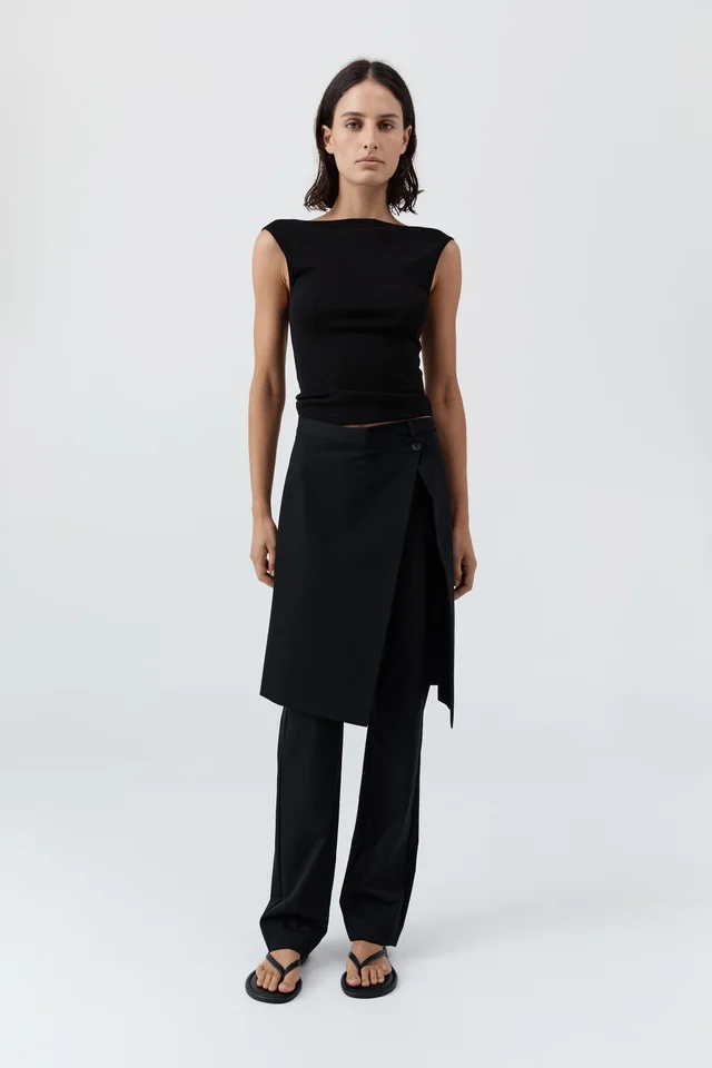St Agni Wool Hybrid Skirt Pants - Black from St. Agni, photo 1 of 1