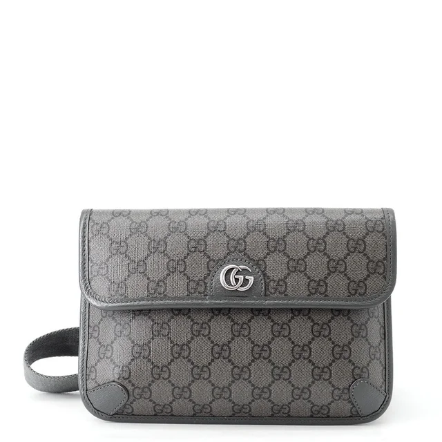 Gucci Ophidia belt bag Gray752597 2ZGMN 8576 GG Supreme Leather Size Small in Leather from GALLERY RARE
