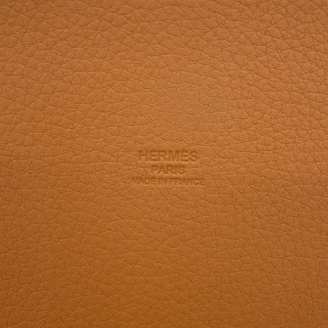 Hermès Bottlebasket Park Gold Willow wood, Taurillon, squirrel in Gold from GALLERY RARE, photo 11 of 12