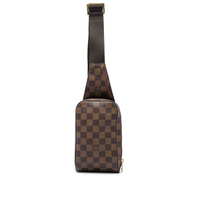 Brown Louis Vuitton Damier Ebene Geronimos Crossbody Bag in Brown Canvas from Designer Revival