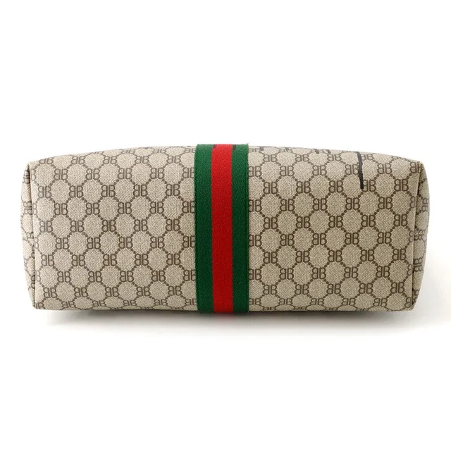 GUCCI x BALENCIAGA The Hacker Project Tote Bag Beige/Brown680125 PVC Leather Size Medium in Beige Leather from GALLERY RARE, photo 3 of 3