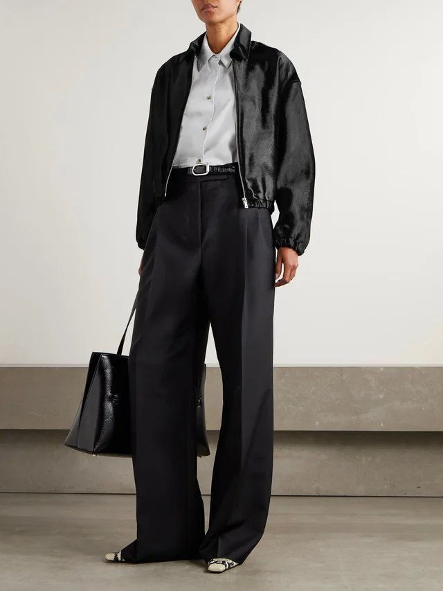 NOUR HAMMOUR Luna cow hair jacket in Black, photo 2 of 2 from NET-A-PORTER (Canada)