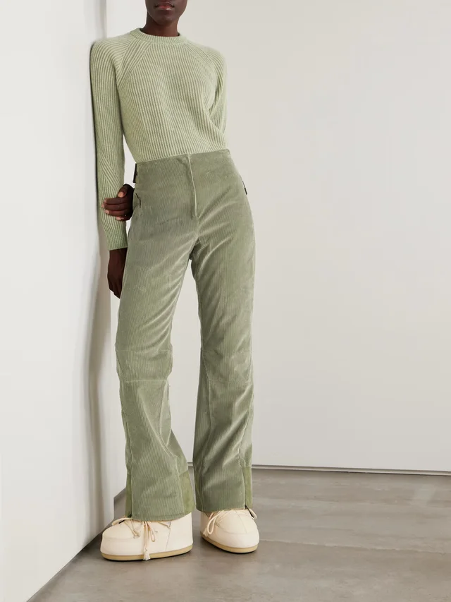 SEASE Akuna padded corduroy straight-leg ski pants in Green, photo 2 of 2 from NET-A-PORTER (Canada)