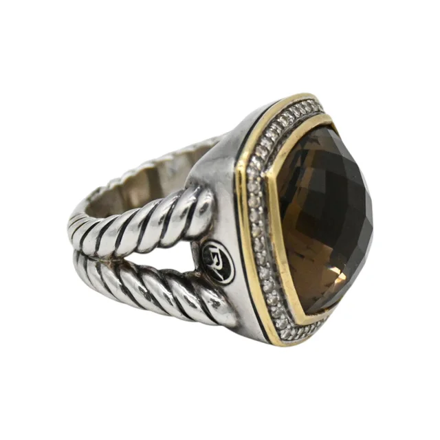 David Yurman Albion Smoky Topaz & Diamond Ring from Clotheshorse Anonymous