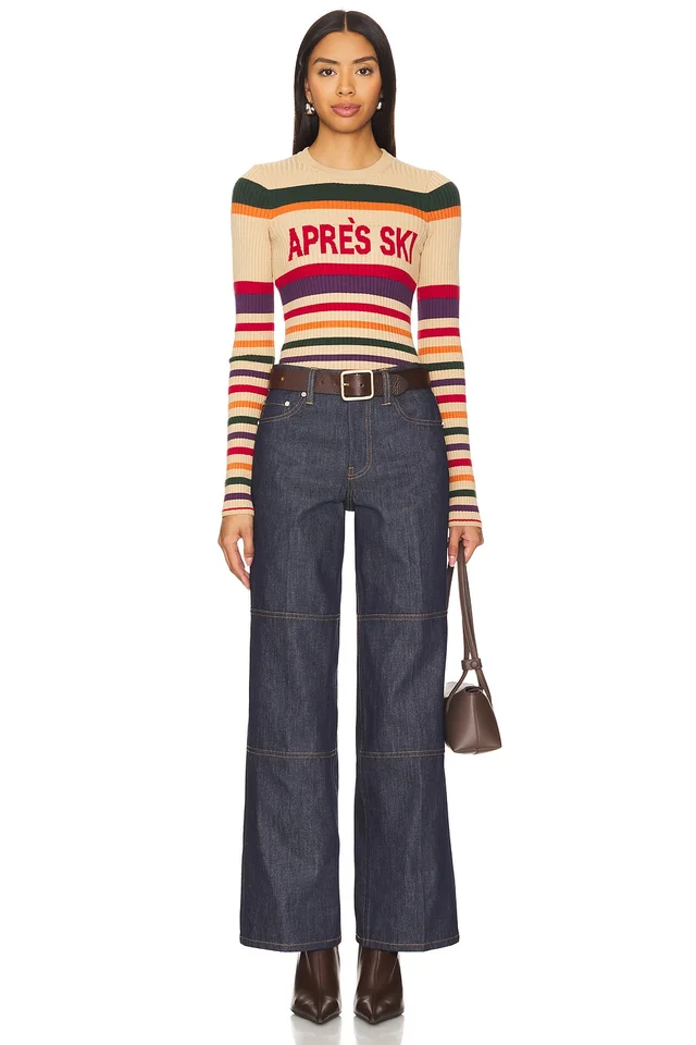 Show Me Your Mumu Slopes Sweater in Apres Ski Stripe, photo 4 of 4 from REVOLVE (Canada)