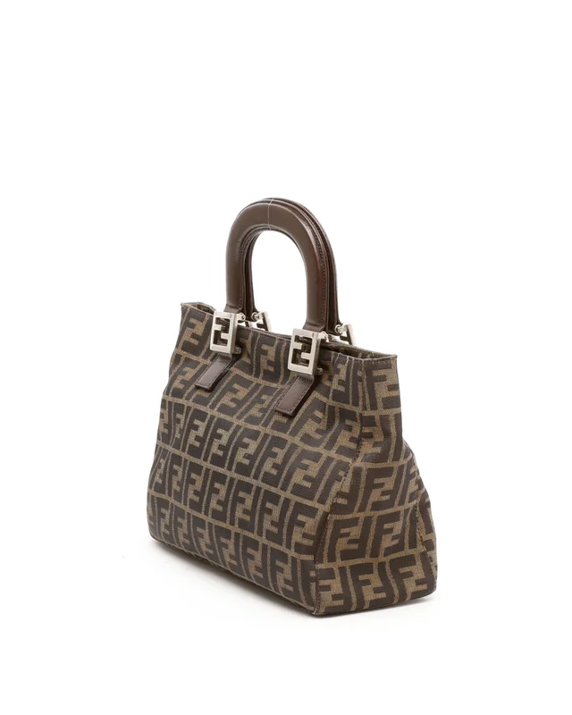 Fendi Small Zucca Tote Bag in Canvas from A Retro Tale, photo 3 of 7