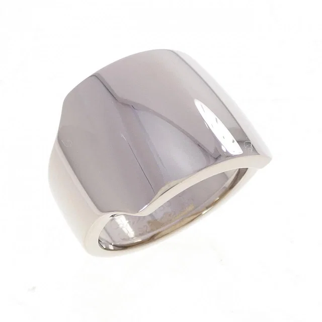 Cartier Santos Dumont 18K White Gold Ring Size 15 in White from LuxUness