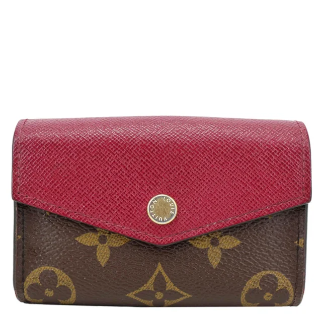Louis Vuitton Sarah Multicartes Monogram Canvas Wallet Fuchsia in Pink Coated canvas from Dallas Designer Handbags