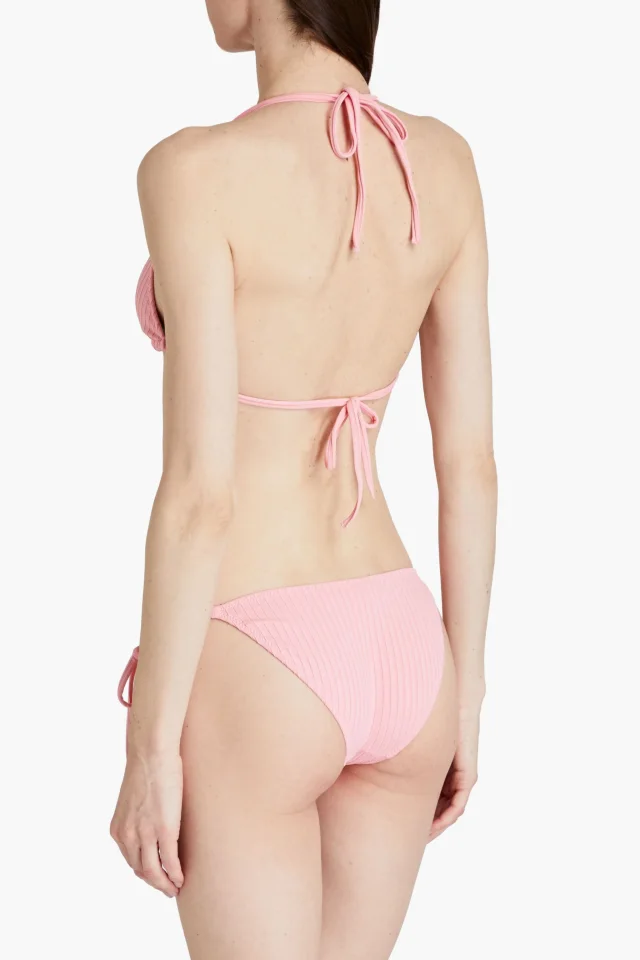 Melissa Odabash Cancun Ribbed Bikini Briefs in Pink, photo 3 of 4 from THE OUTNET