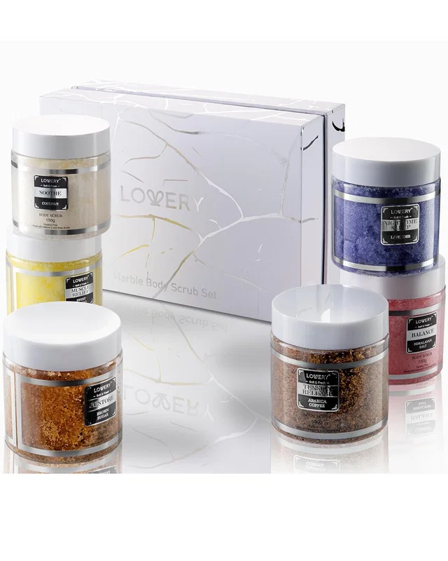 Lovery Body Scrub 6 Pack Exfoliating Body, Face, hand, Foot Scrub, Acne Remover, image 1 of 1 from Rue La La