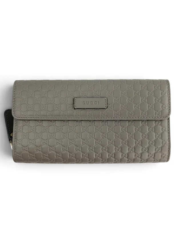 Gucci Grey Embossed Monogram Wallet from Season 2 Consign