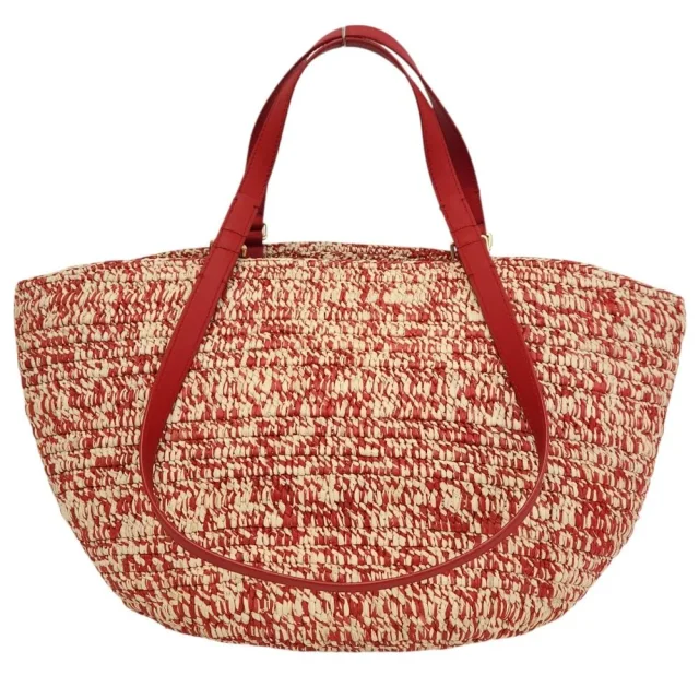 Loewe Eclipse Raffia Calfskin Bag in Beige Straw from LuxUness, photo 4 of 13