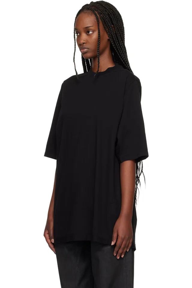 Rick Owens DRKSHDW Black Temple Jumbo SS T-shirt, photo 4 of 5 from SSENSE