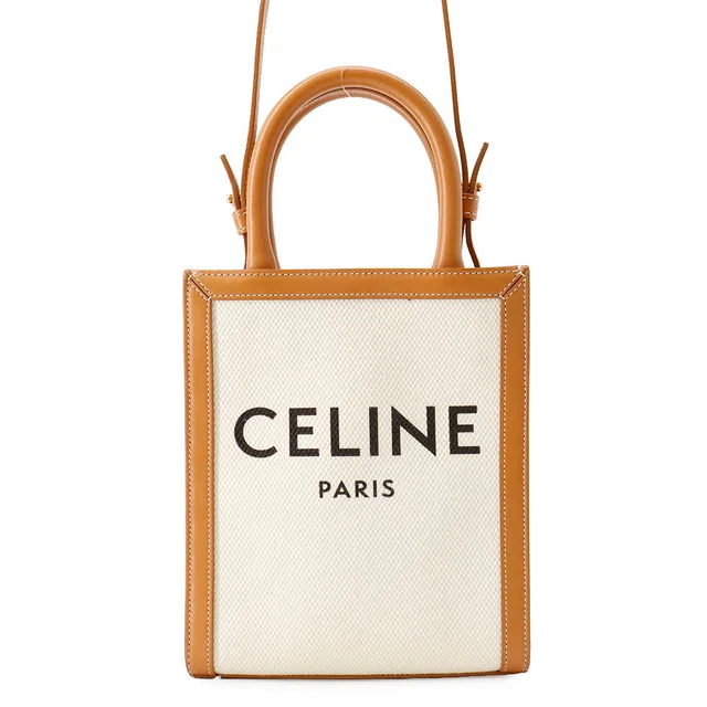 Celine Vertical Cover Mini Natural/Tan193302BNZ.02NT Canvas Leather Size Mini in Beige Canvas from GALLERY RARE