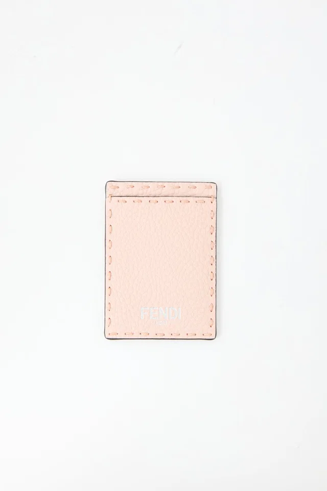Fendi Grain Leather Card Holder in Leather from VSP Consignment
