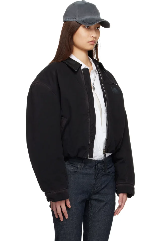 Acne Studios Brown Blouson Bomber Jacket, photo 2 of 4 from SSENSE
