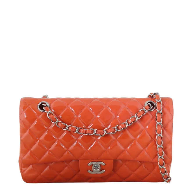 Chanel Classic Double Flap Medium Patent in Patent leather from Luxe.It.Fwd