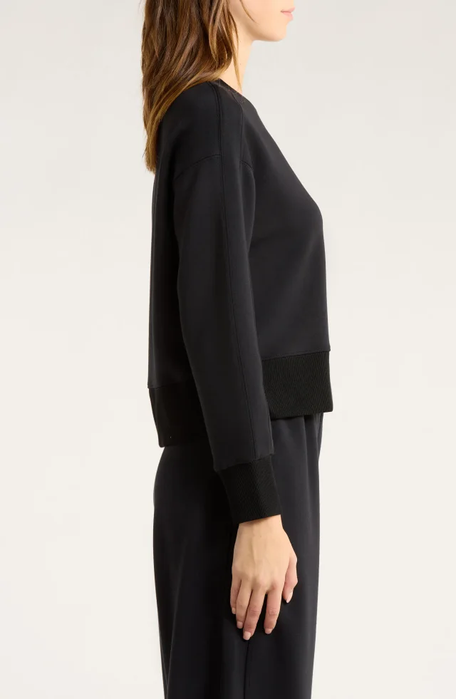 SPANX® AirEssentials® Luxe Crop Crewneck Sweatshirt, photo 3 of 7 from Nordstrom Rack