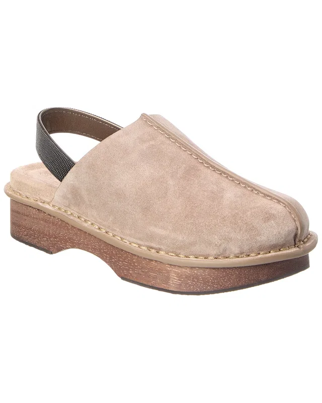 Brunello Cucinelli Suede Mule, image 1 of 1 from Gilt