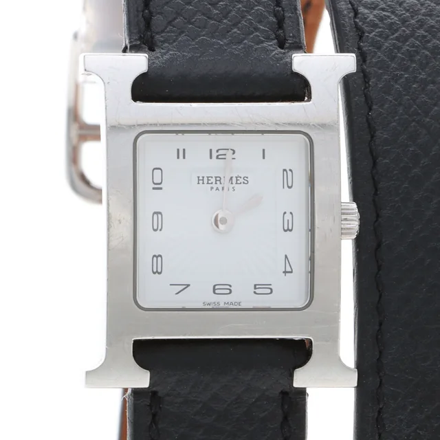 Hermès 에르메스 H아워 투스트랩 스틸 시계 (HH1.210) from GUGUS