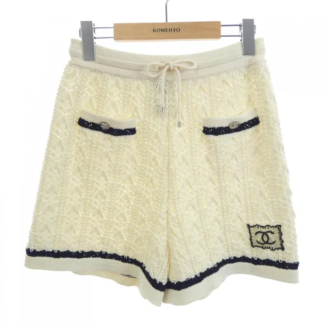 Chanel Shorts Beige in Beige from The Reluxe