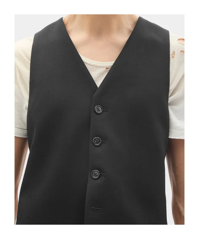 Ann Demeulemeester gabardine wool waistcoat, photo 4 of 6 from SENSER
