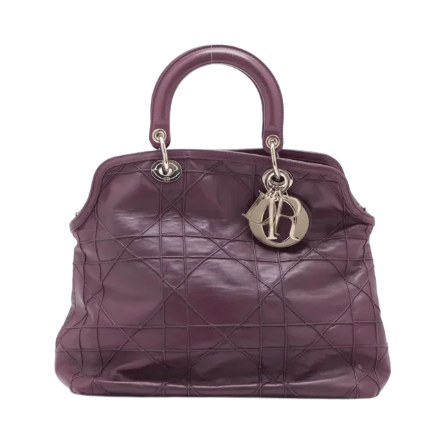 Chrisian Dior Granville Satchel Leather Large in Leather from Luxury Promise