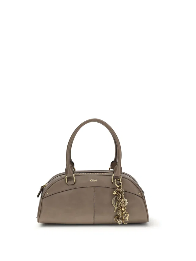 Chloé Shoulder Bag — Gray Calf Leather Bos Taurus in Grey Calfskin from HEWI