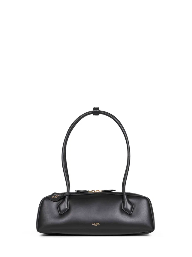 Alaïa Le Teckel Shoulder Bag — Black Lambskin in Black Lambskin from HEWI