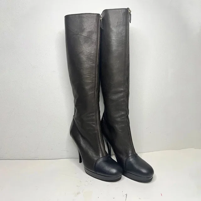 Lanvin High Boots Double Leather, Women's (Size 7) in multicolor Leather from Grailed