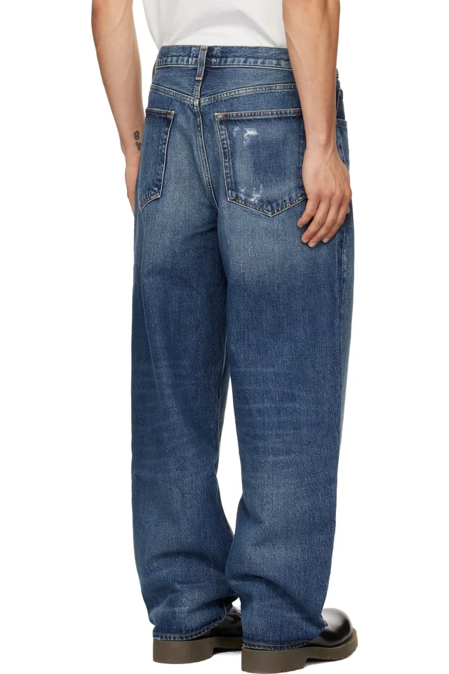 AGOLDE Blue Deven Jeans, photo 3 of 4 from SSENSE