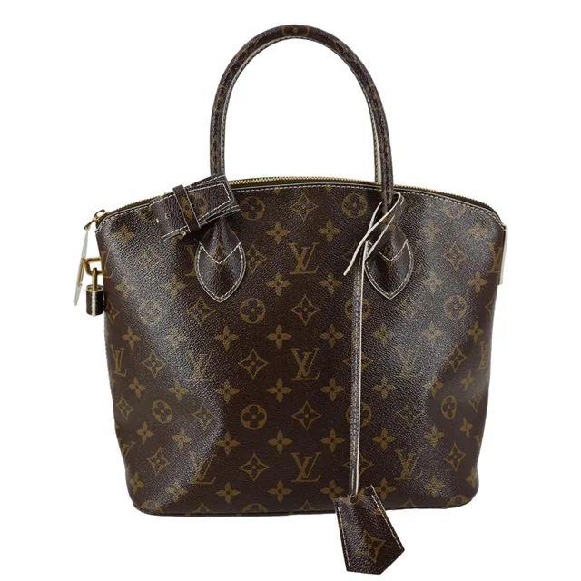 Louis Vuitton Fetish Lockit Monogram Canvas Tote Bag Brown in Brown Coated canvas from Dallas Designer Handbags