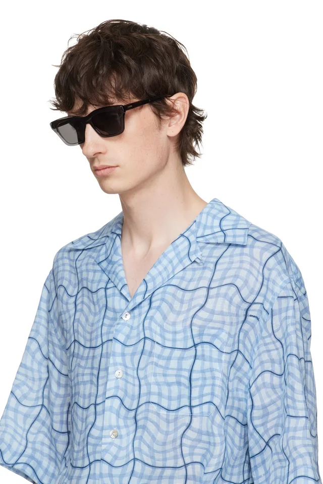 LOEWE Gray Sigma Slim Sunglasses, photo 4 of 4 from SSENSE