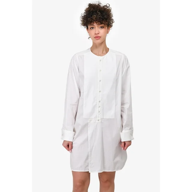 Stella McCartney Cotton Poplin Bib Tunic Dress Minimalist 36 Xs Avant Gard in white from Poshmark