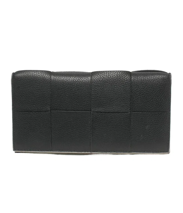 Bottega Veneta Wallet Bifold Billfold Cassette Maxi Intrecciato in Woven leather from The Reluxe