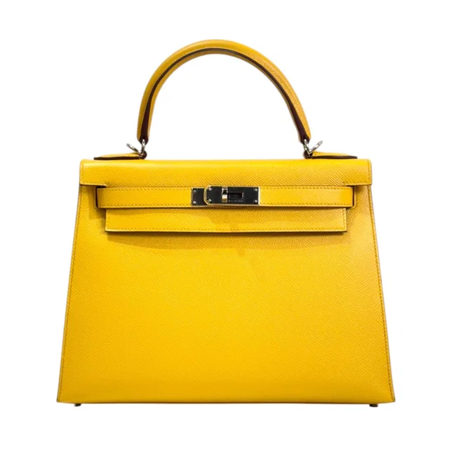 Hermès Kelly 28cm Yellow Epsom Leather in Yellow Epsom leather from Luxury Promise