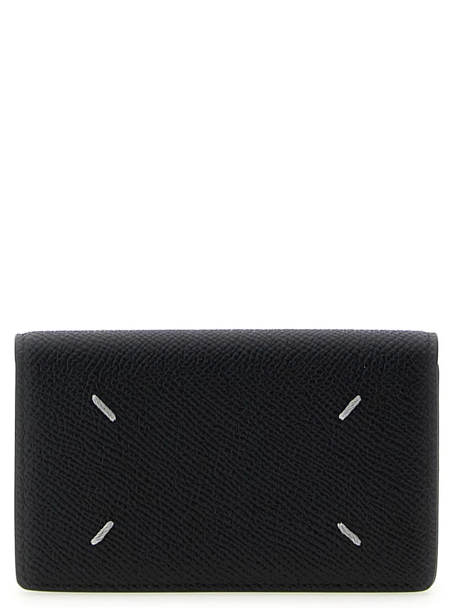 Maison Margiela Clip Card Case — Black Cases in Black Leather from HEWI