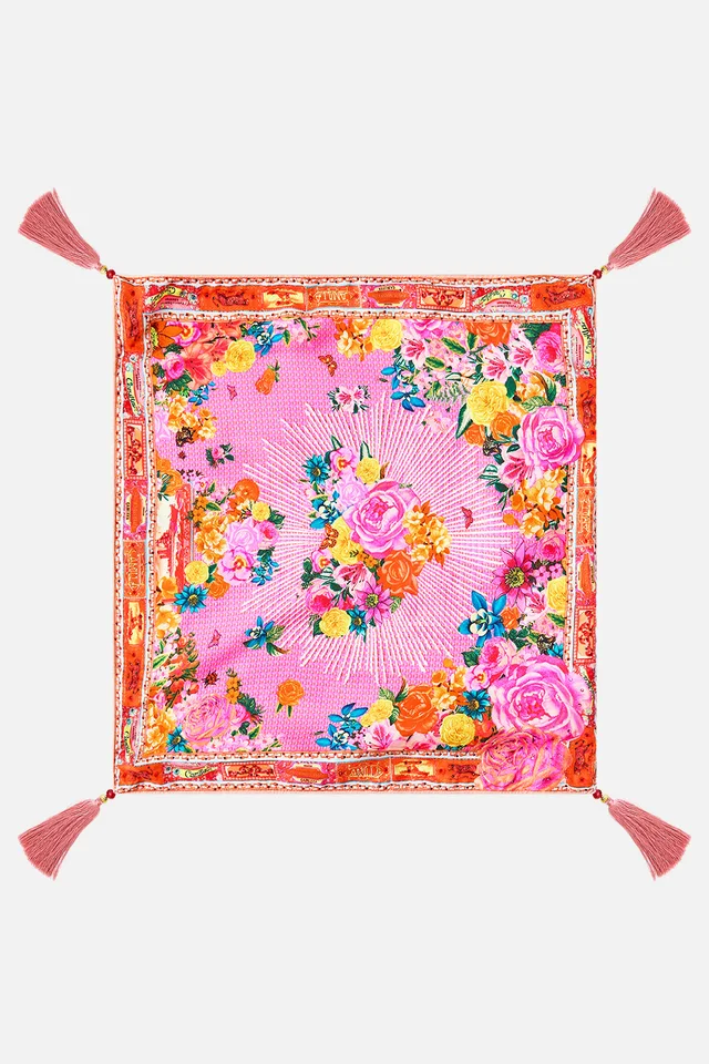 Camilla eBoutique SMALL SQUARE CUSHION ILLUSTRATION NATION from CAMILLA, photo 1 of 1