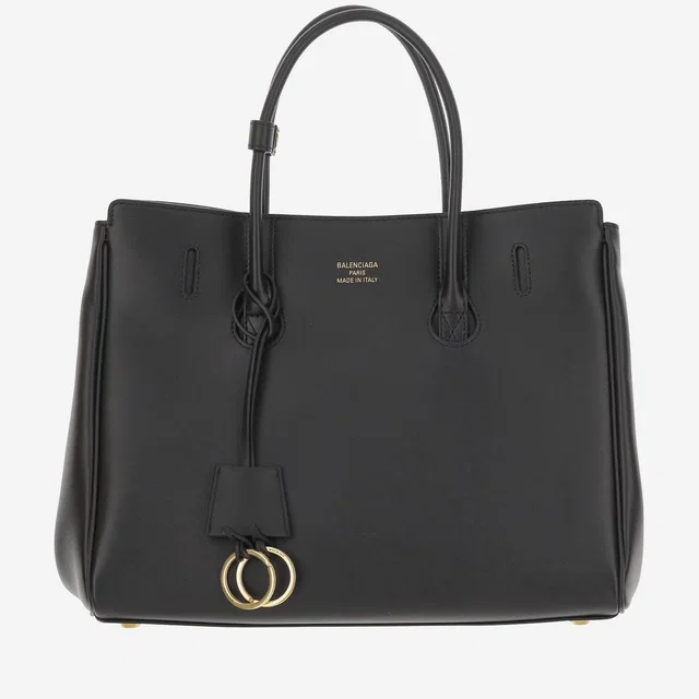 Balenciaga Carry All Tote Bag — Black Leather in Black Leather from HEWI