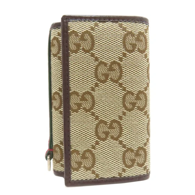 Gucci GG Key Case Canvas Holder in Canvas from The Reluxe