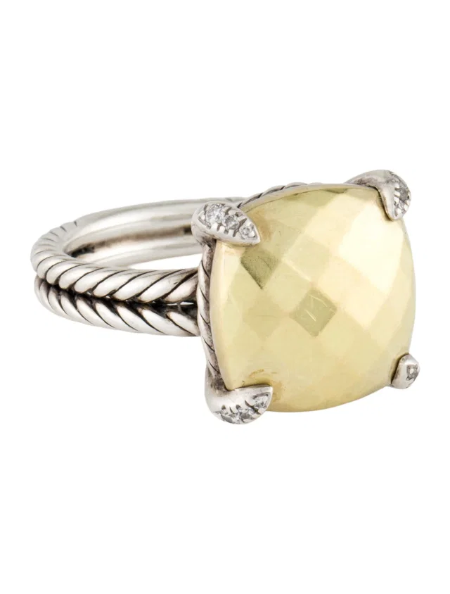 David Yurman Diamond Châtelaine Cocktail Ring in multicolor from The RealReal