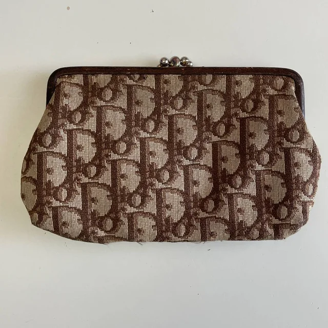 Dior Vintage Wallet/Coin in brown|red from Poshmark